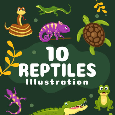 Reptile Animal Illustrations Templates 276807