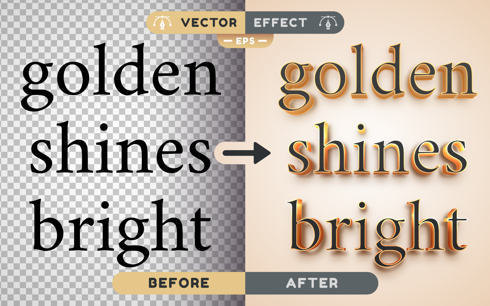 Gold Yellow - Editable Text Effect, Font Style