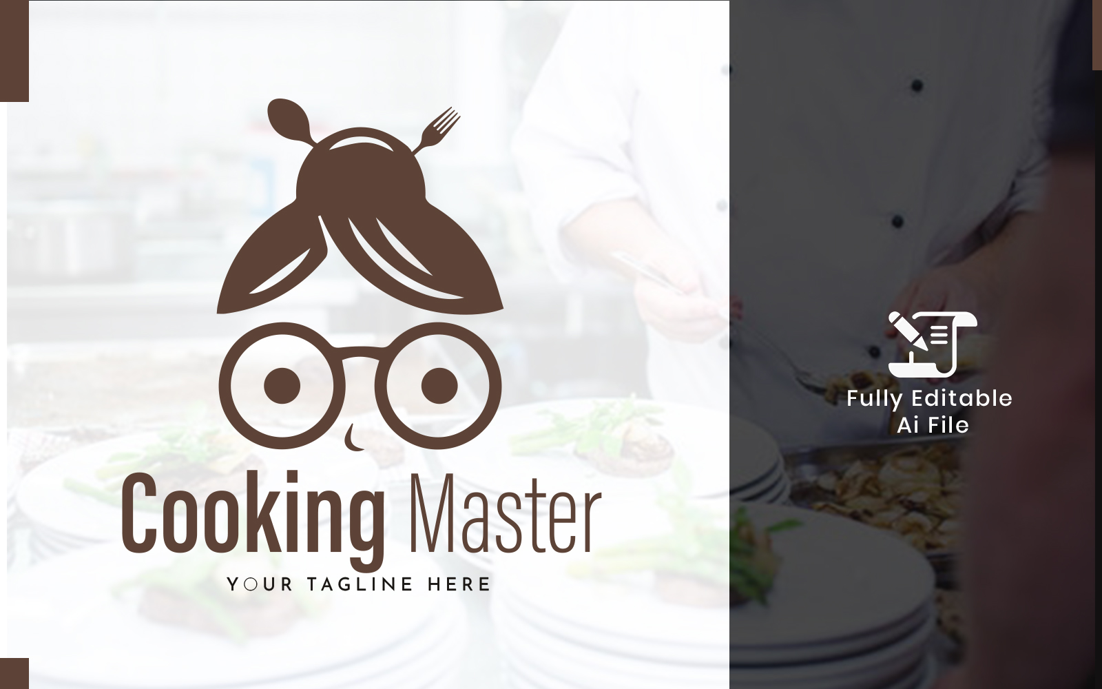 Cooking Master Vlog Logo Template
