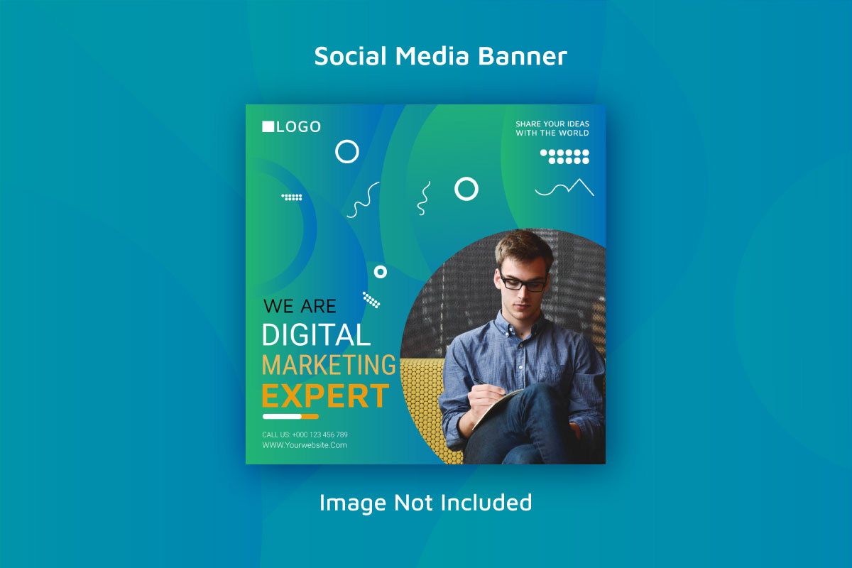 Social Media Post Banner Design Template