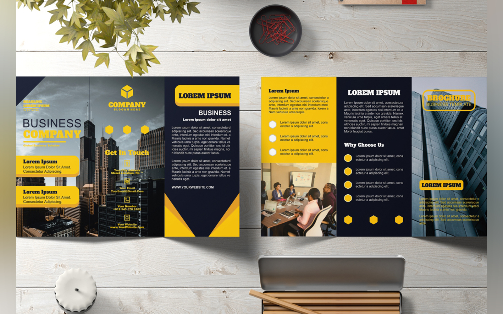 Business Company Tri-Fold Brochure