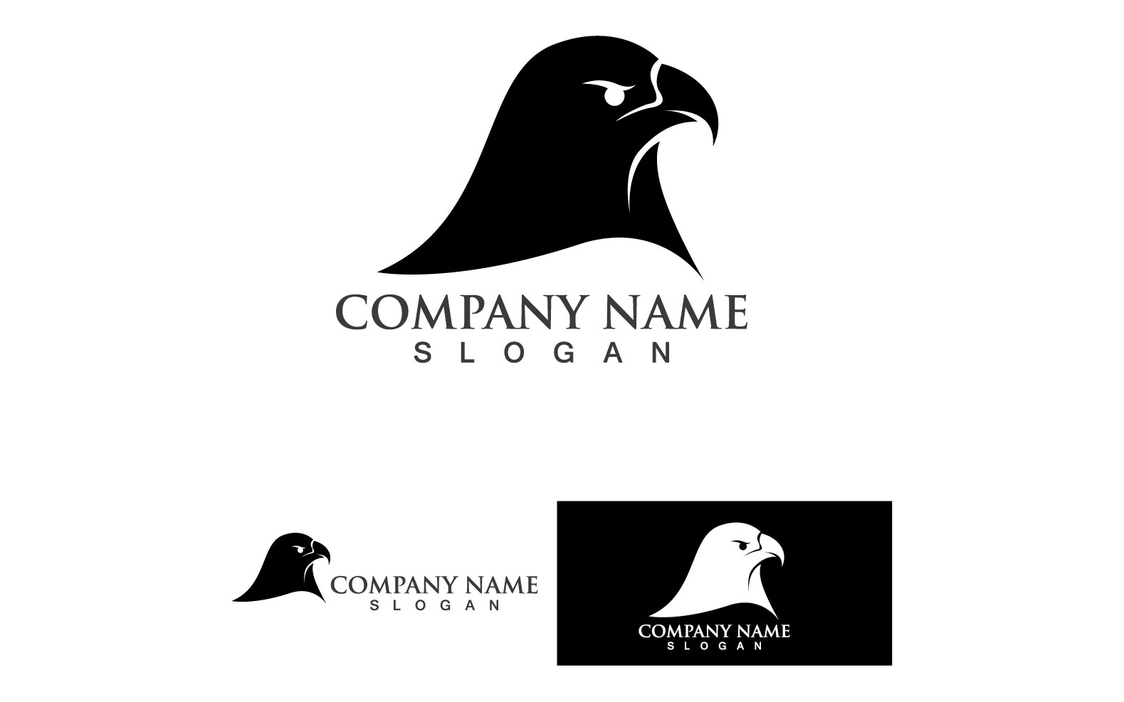Eagle Head Falcon Bird Logo Vector 8