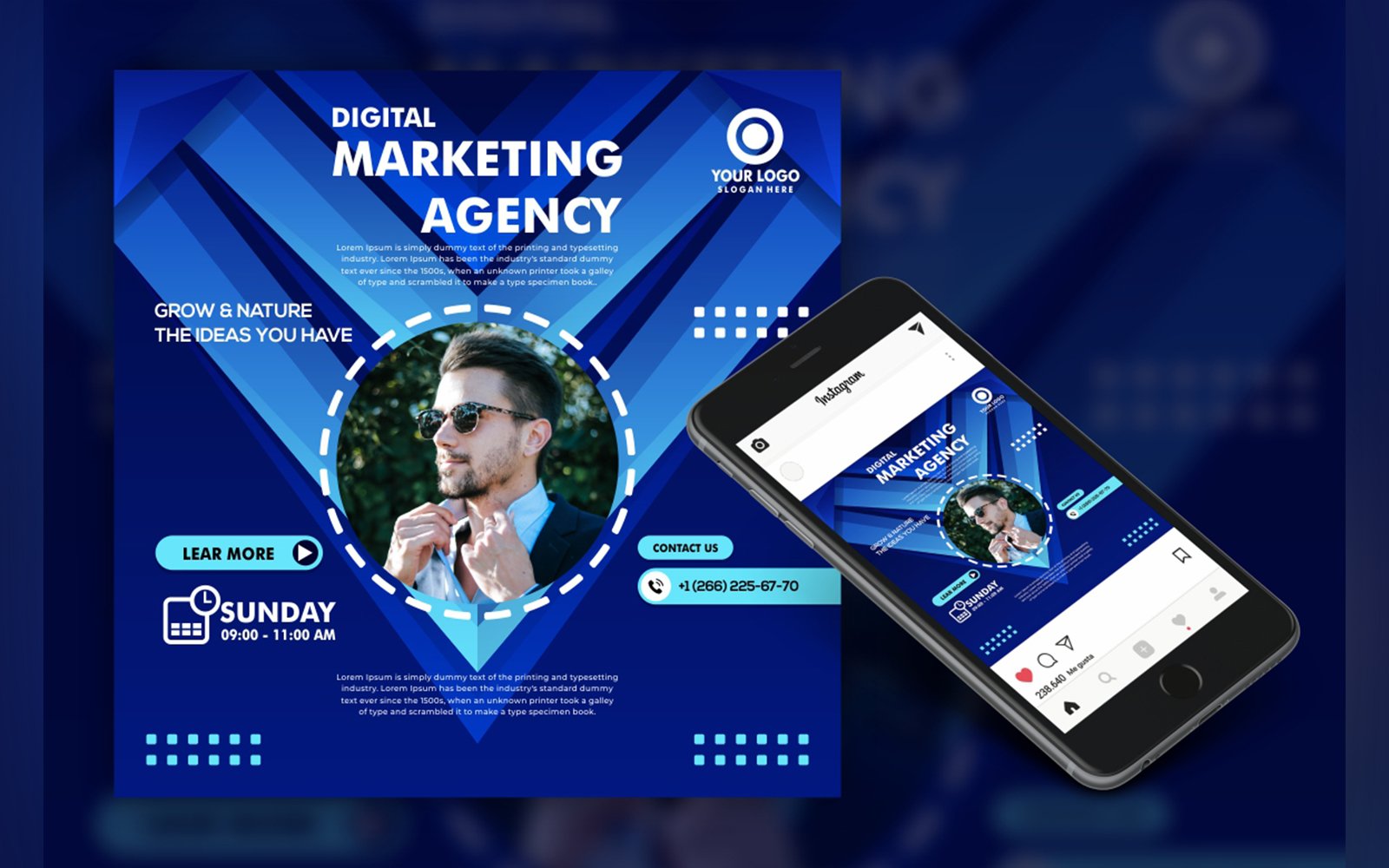 Marketing Agency Flyer | Social Media