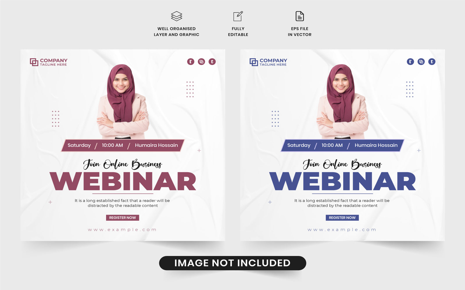 Online webinar invitation template