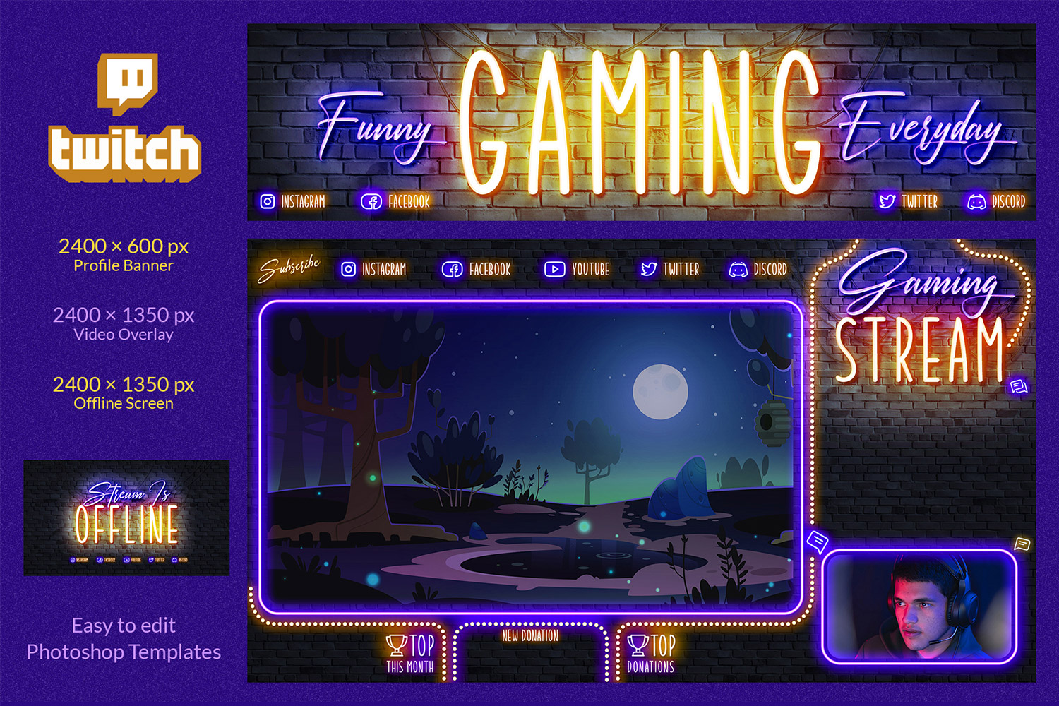 Twitch Gaming Stream Design