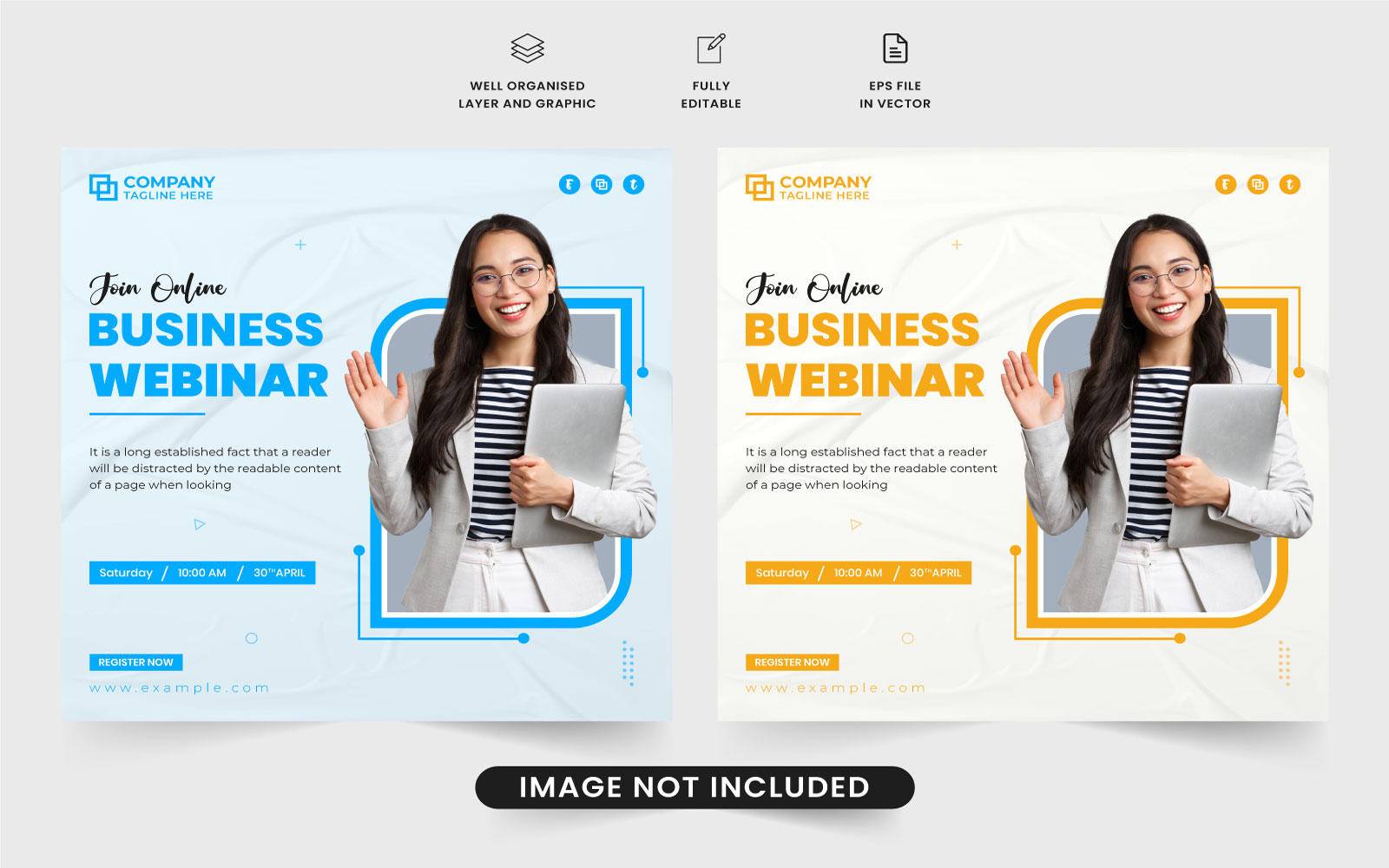 Office conference webinar template