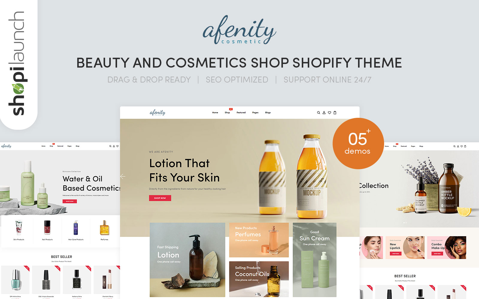 Afenity - Beauty & Cosmetics Responsive Shopify Theme