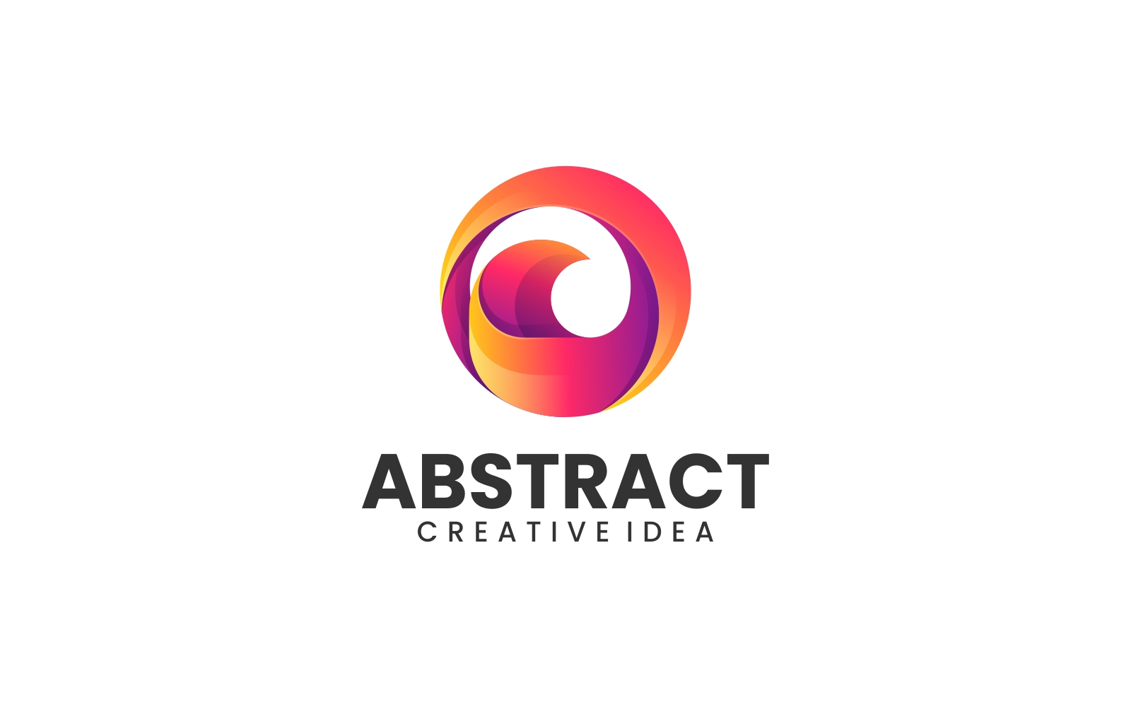 Abstract Circle Gradient Logo 3