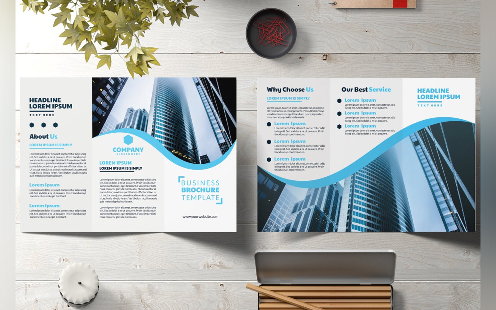Business Tri-Fold Brochure Template 1