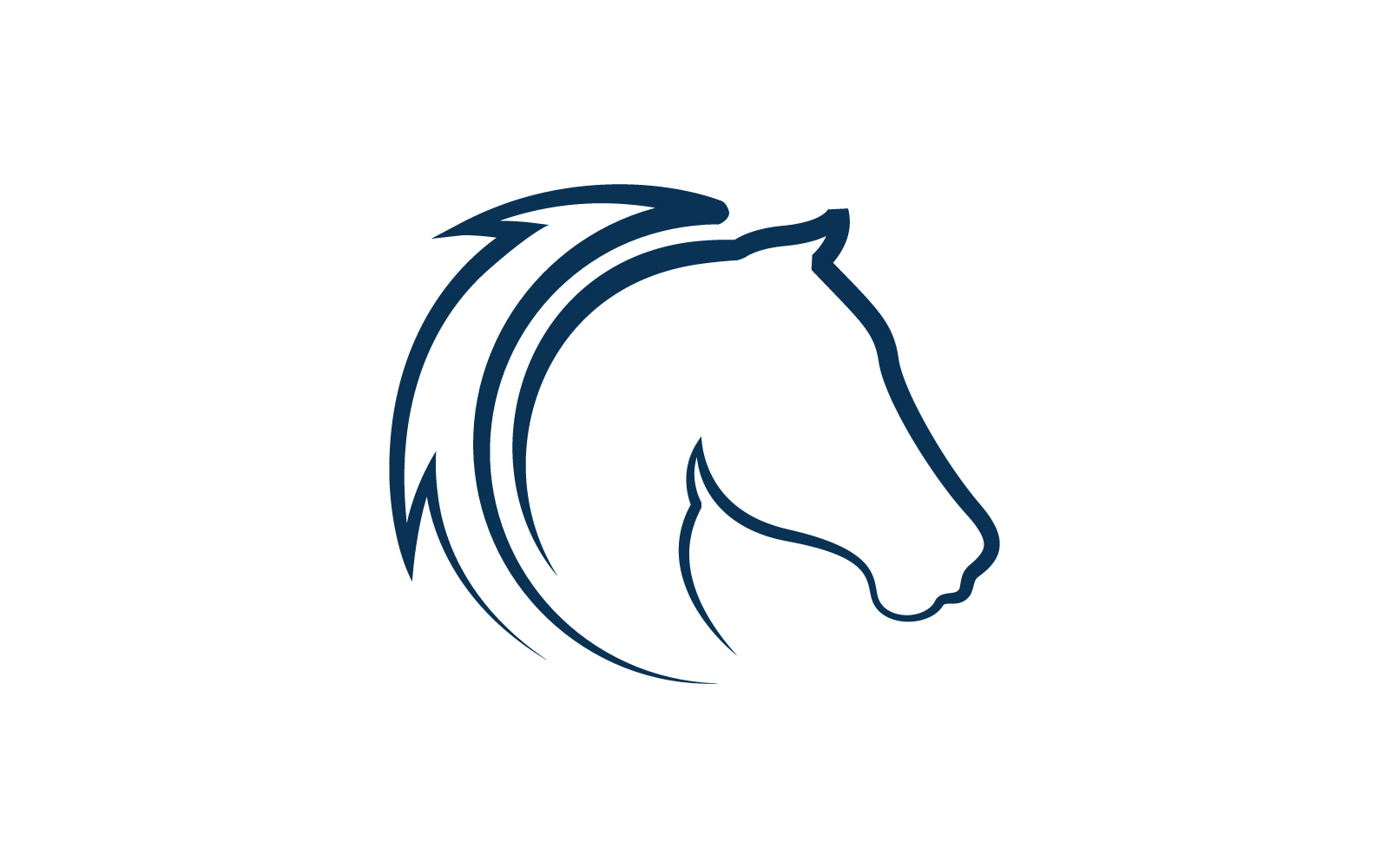 Horse logo template. Vector illustration. V1