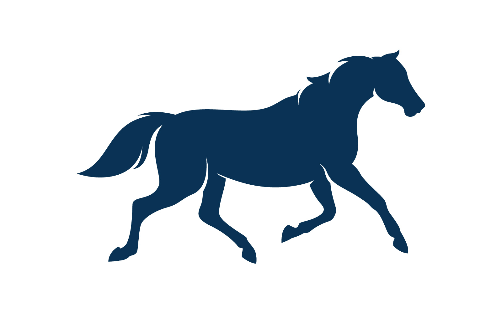 Horse logo template. Vector illustration. V5