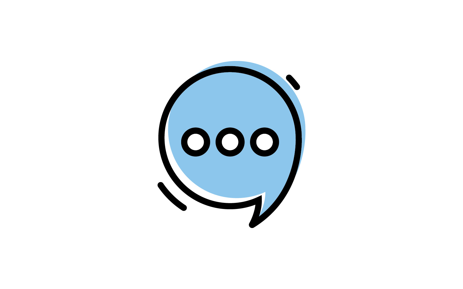 Bubble Chat template. Vector illustration. V5
