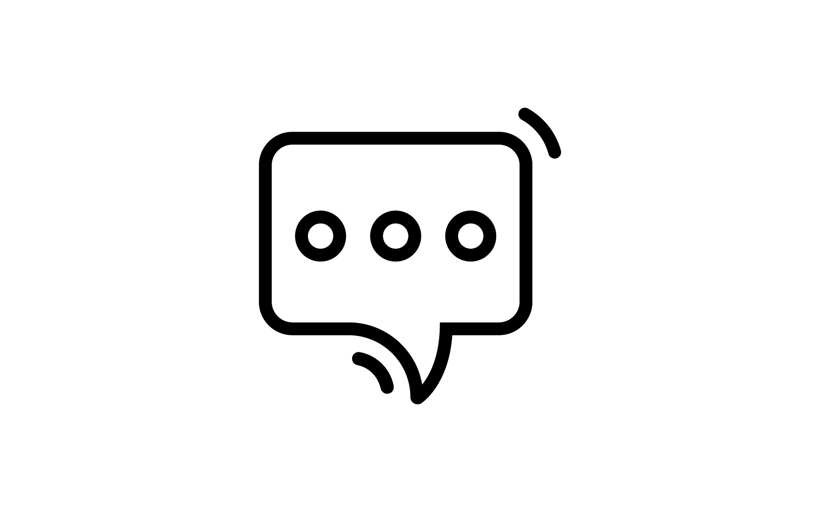 Bubble Chat template. Vector illustration. V1