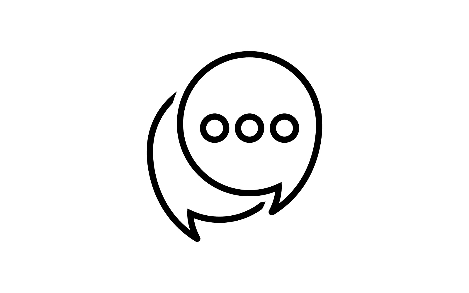 Bubble Chat template. Vector illustration. V7