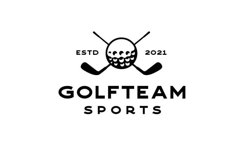 Vintage Retro Golf Logo Design Template