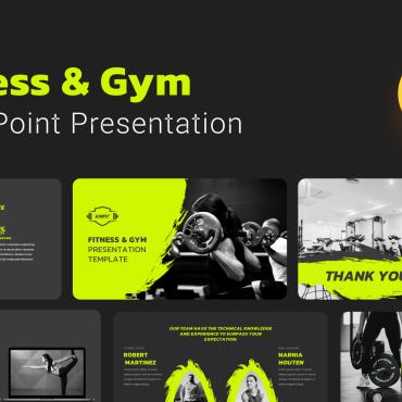 Bodybuilding Business PowerPoint Templates 277531