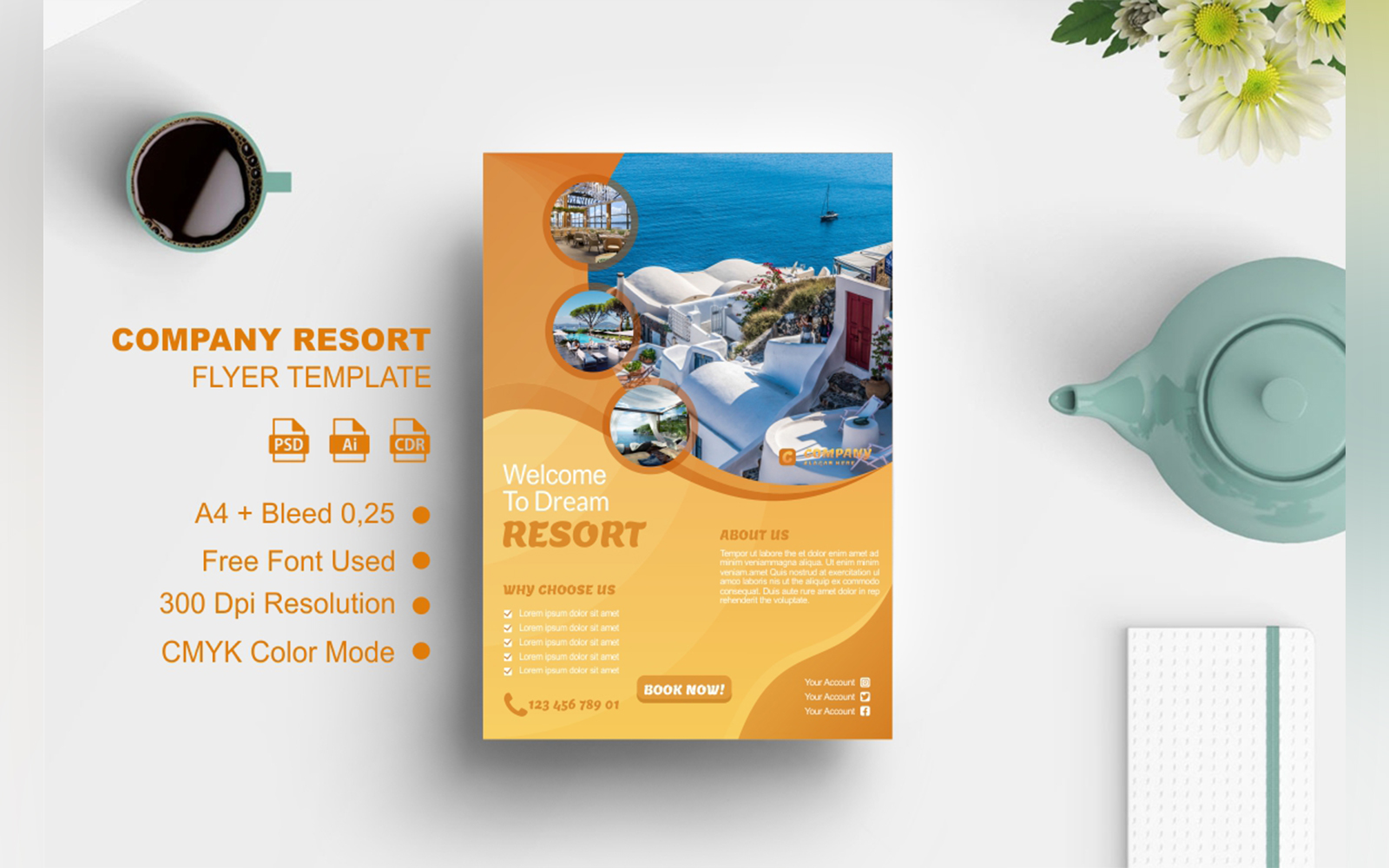 Resort Company Flyer Template