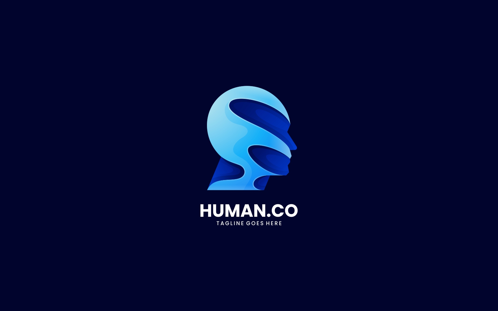 Human Gradient Logo Template