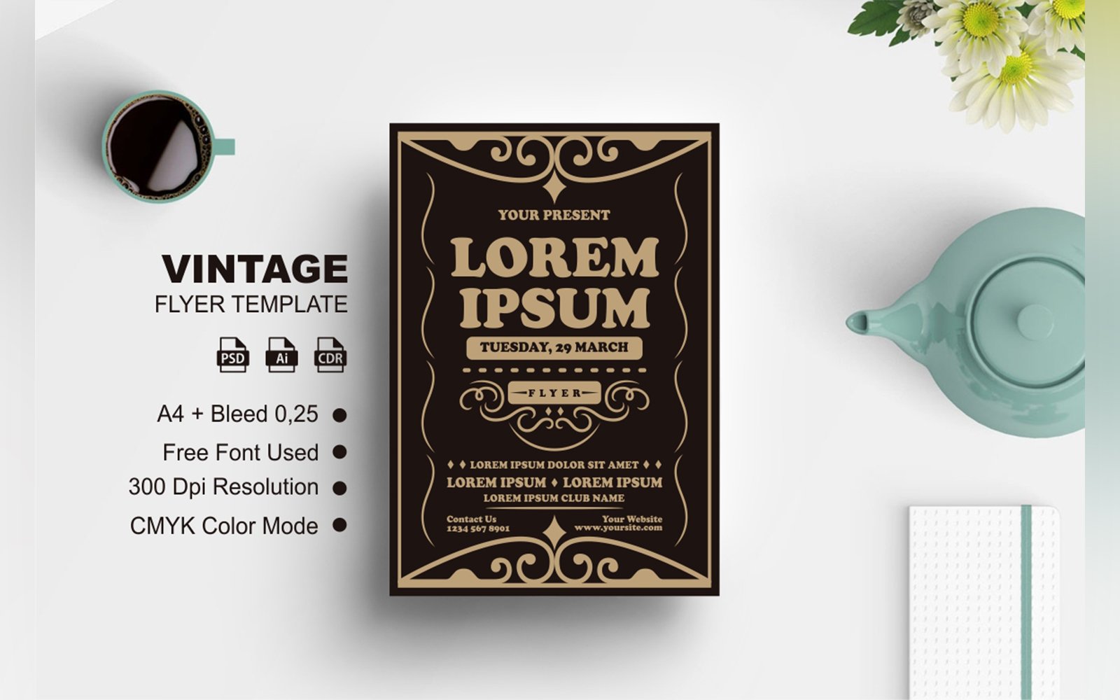 Vintage Style Flyer Template