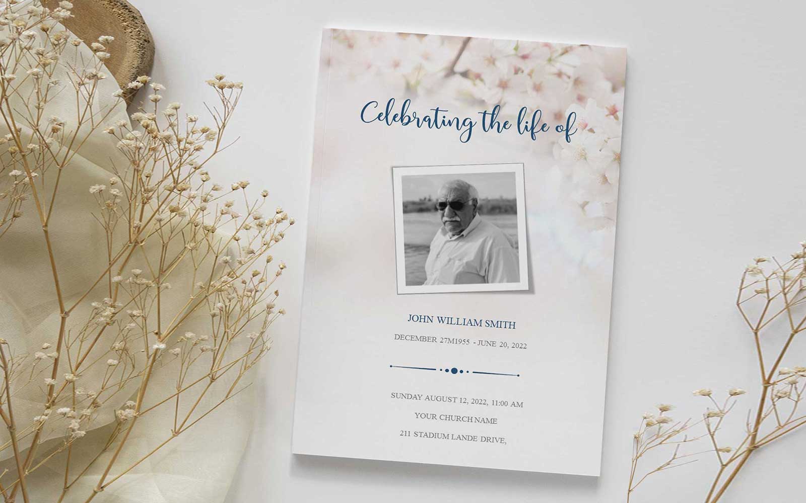 Celebration Of Life Funeral Template Template