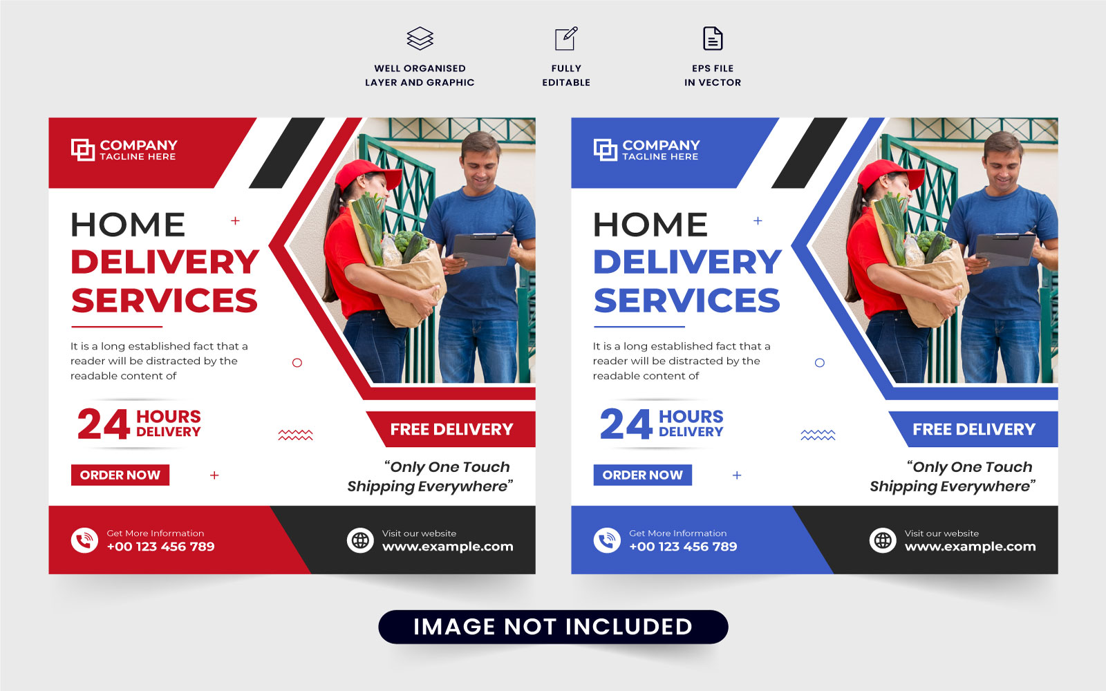 Free delivery service offer template