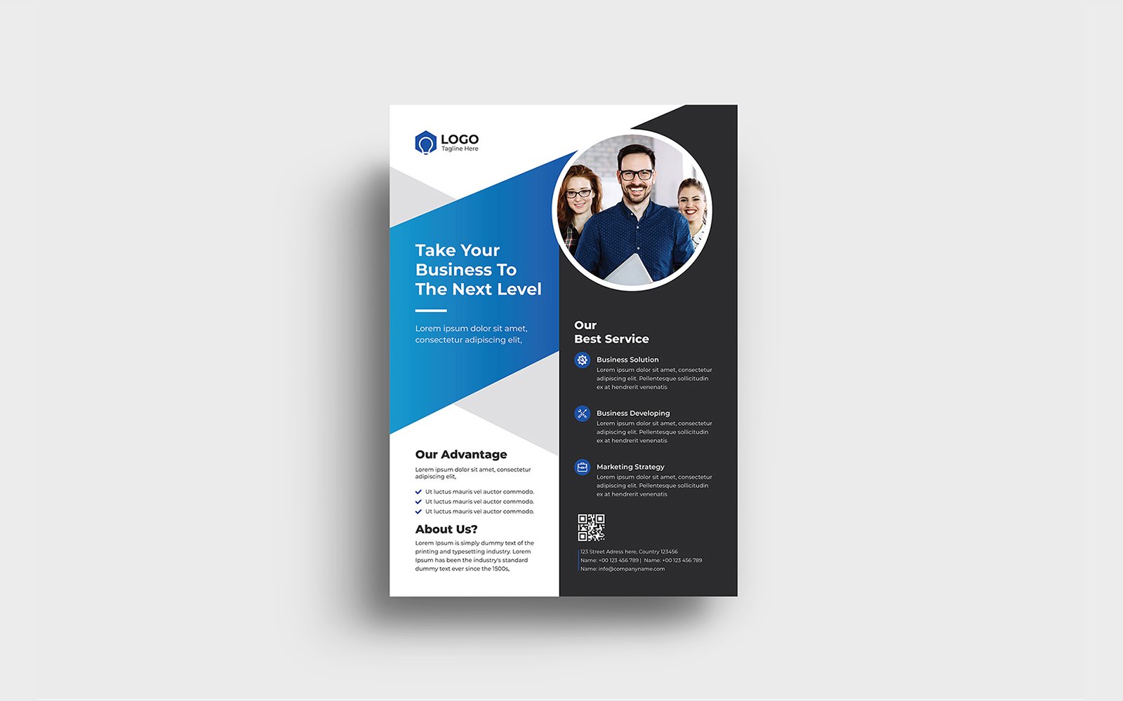 Clean Modern Creative Business Flyer and Poster Template
