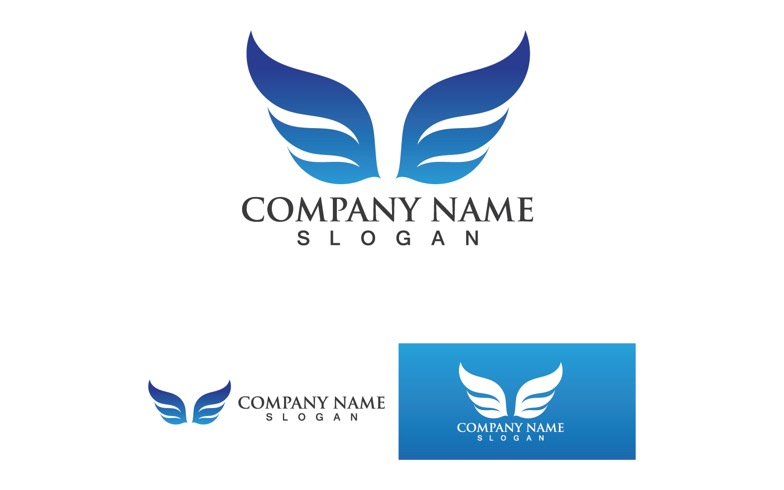 Wing Bird Business Logo Your Company Name V60