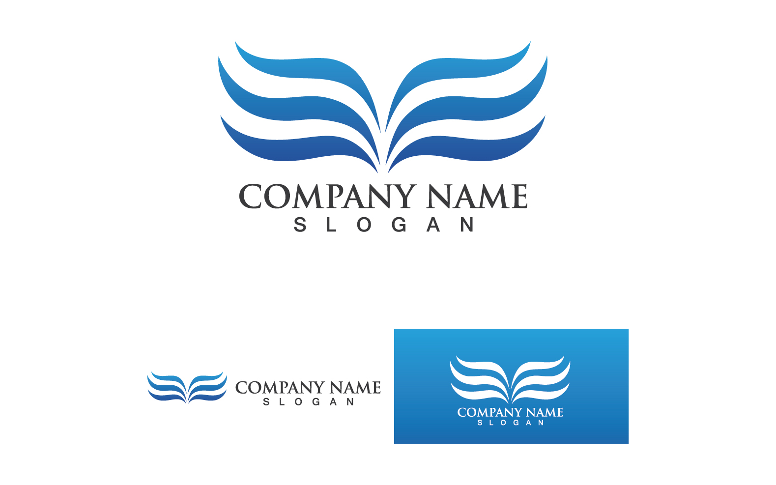 Wing Bird Business Logo Your Company Name V62