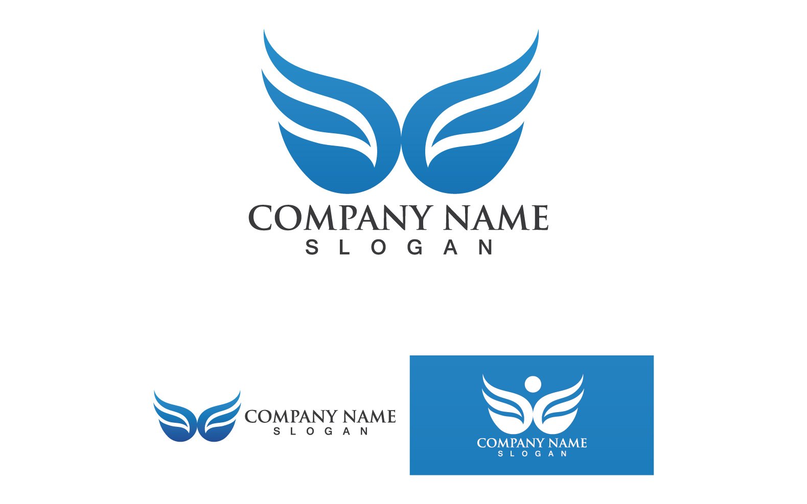 Wing Bird Business Logo Your Company Name V63