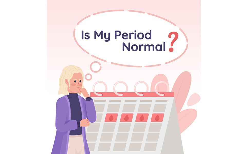 Female health checkup motivational card template