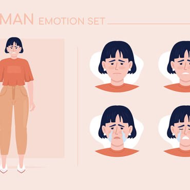 Character Emotion Illustrations Templates 278318