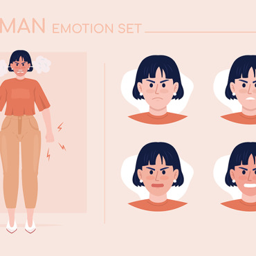 Character Emotion Illustrations Templates 278321