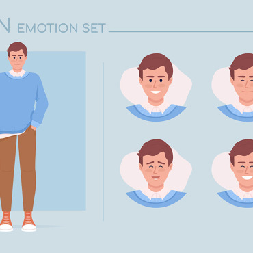 Character Emotion Illustrations Templates 278322