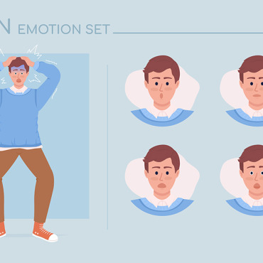 Character Emotion Illustrations Templates 278323