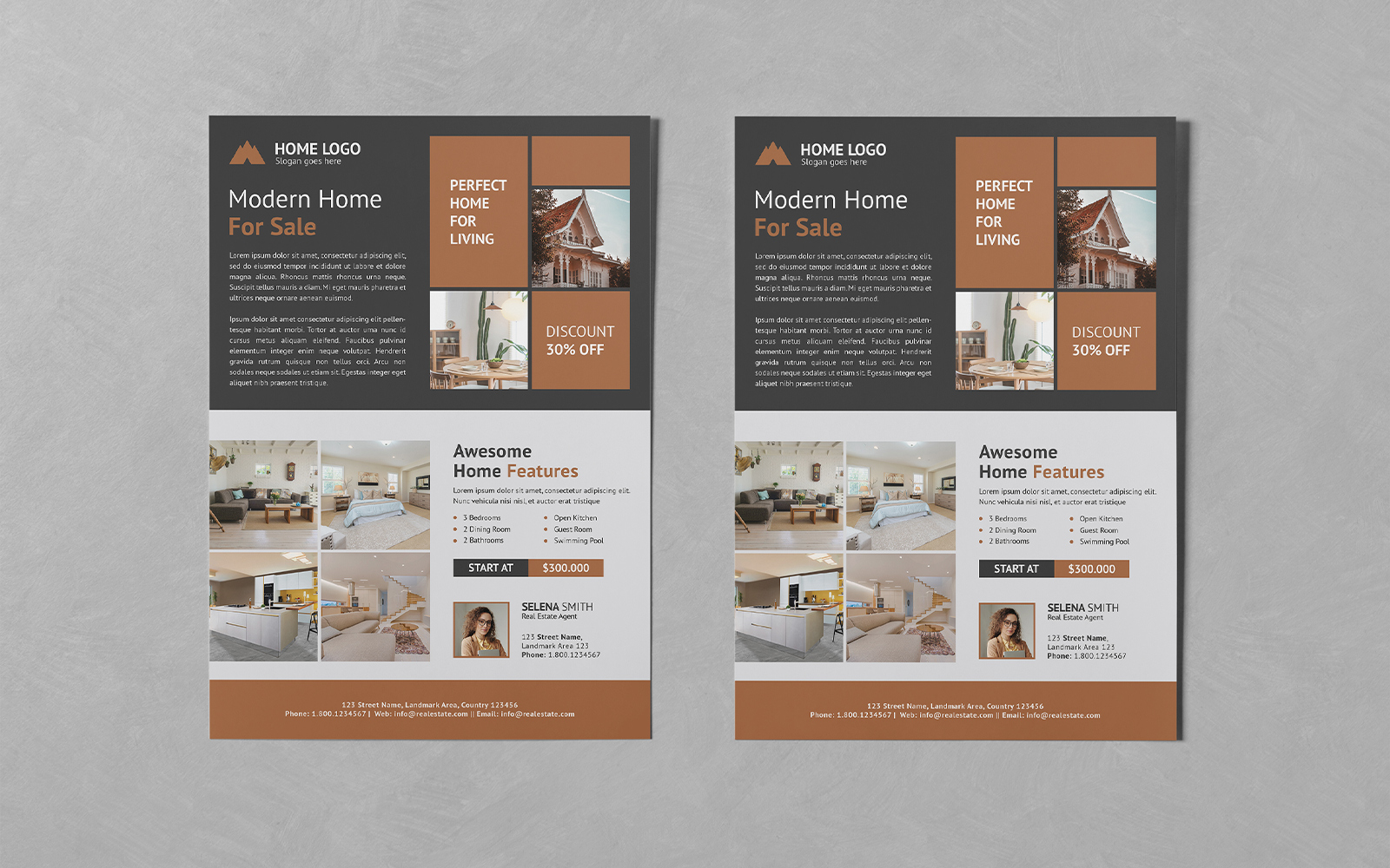 Minimalist Real Estate Agency Flyers