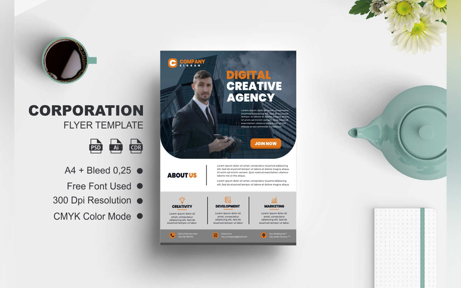 Digital Creative Business Flyer Template