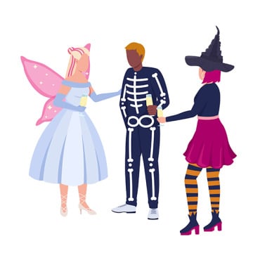 Halloween Costume Illustrations Templates 278391