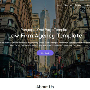 Agency Attorney Landing Page Templates 278436
