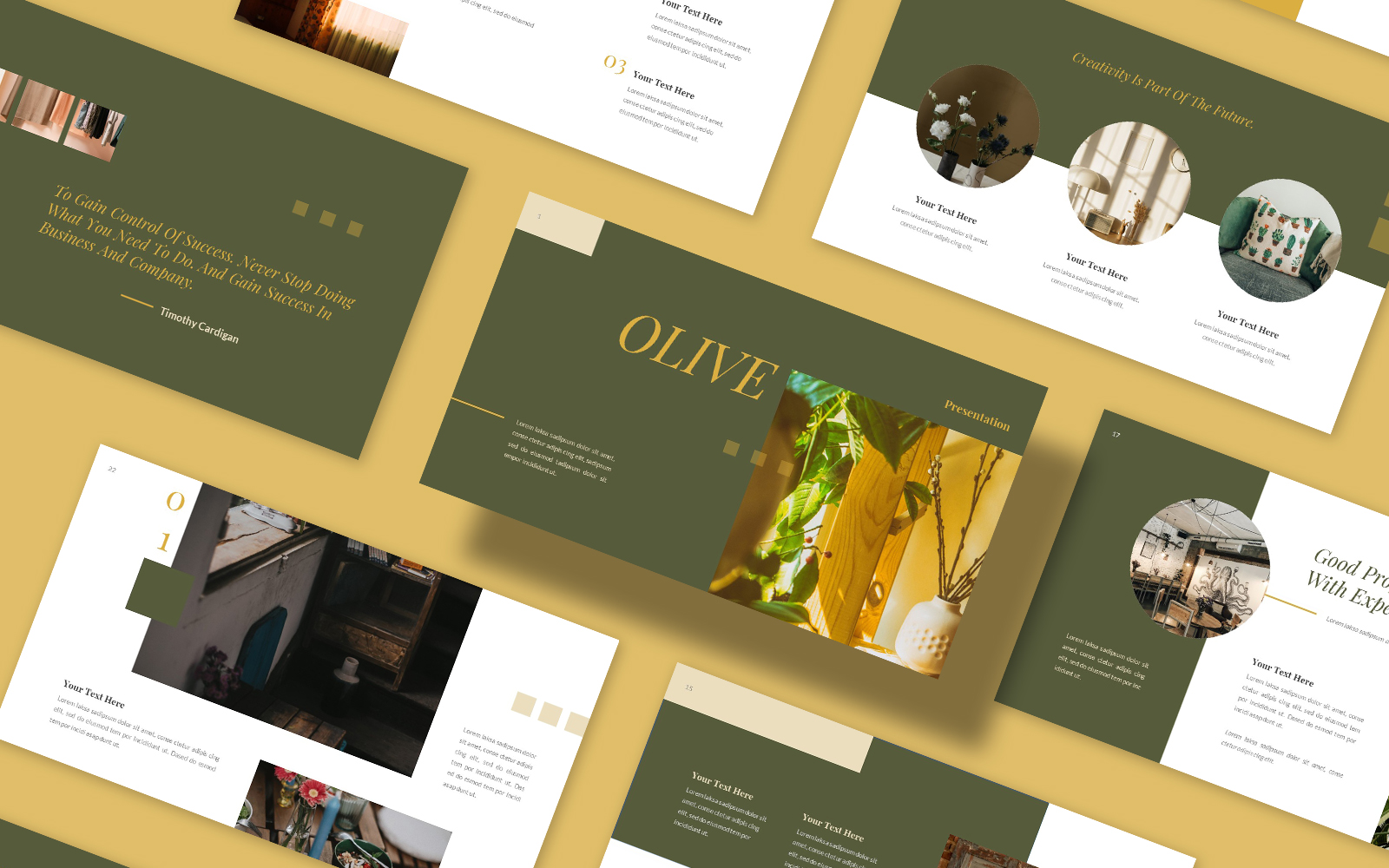 Olive - Minimalist Brand Presentation Keynote Template
