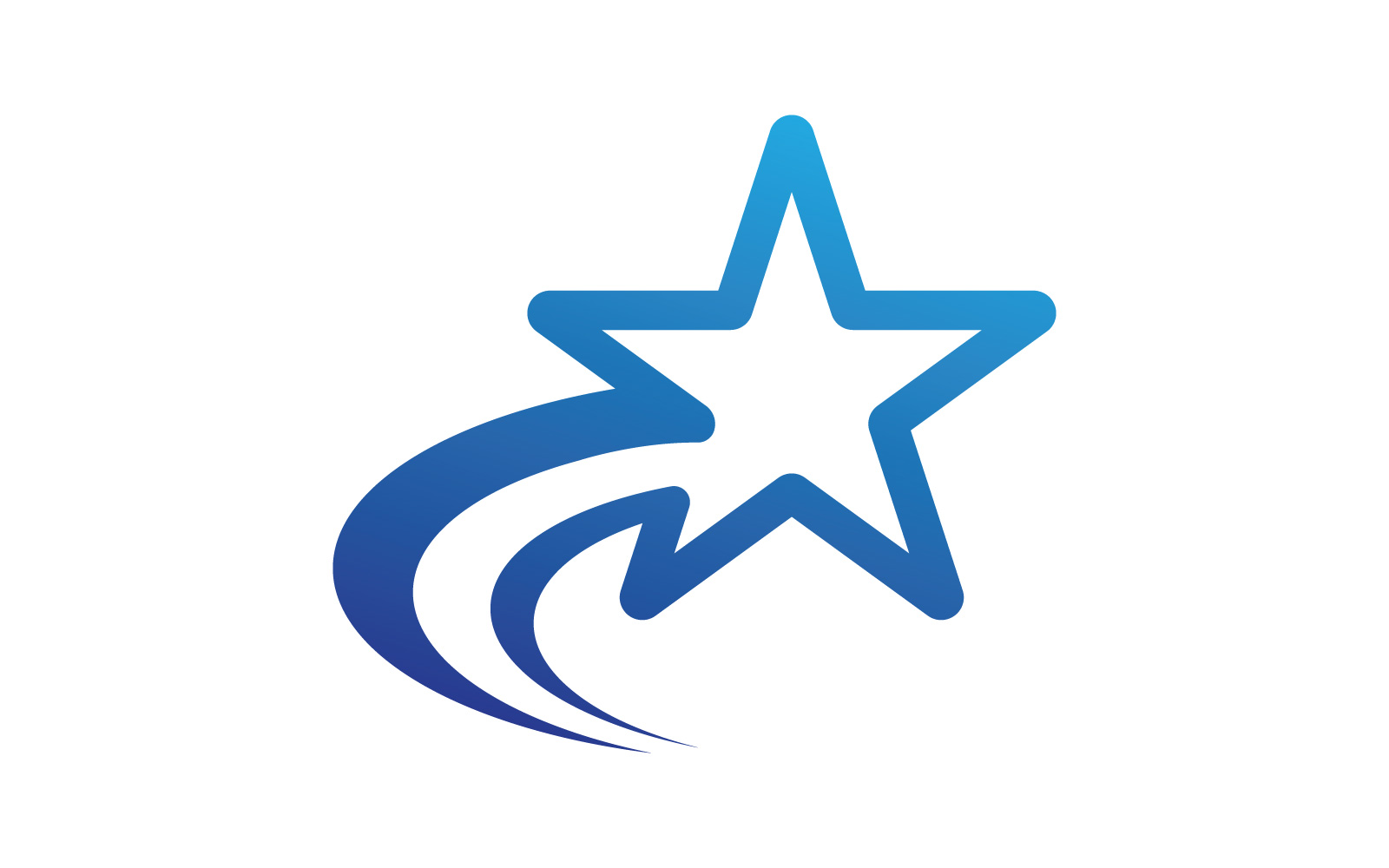 Star logo template. Vector illustration. V4
