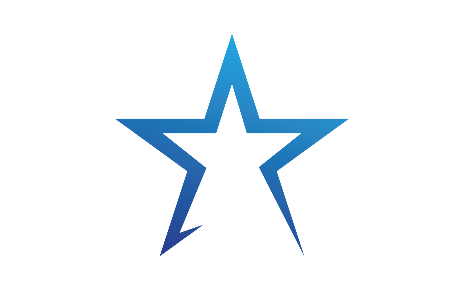 Star logo template. Vector illustration. V7