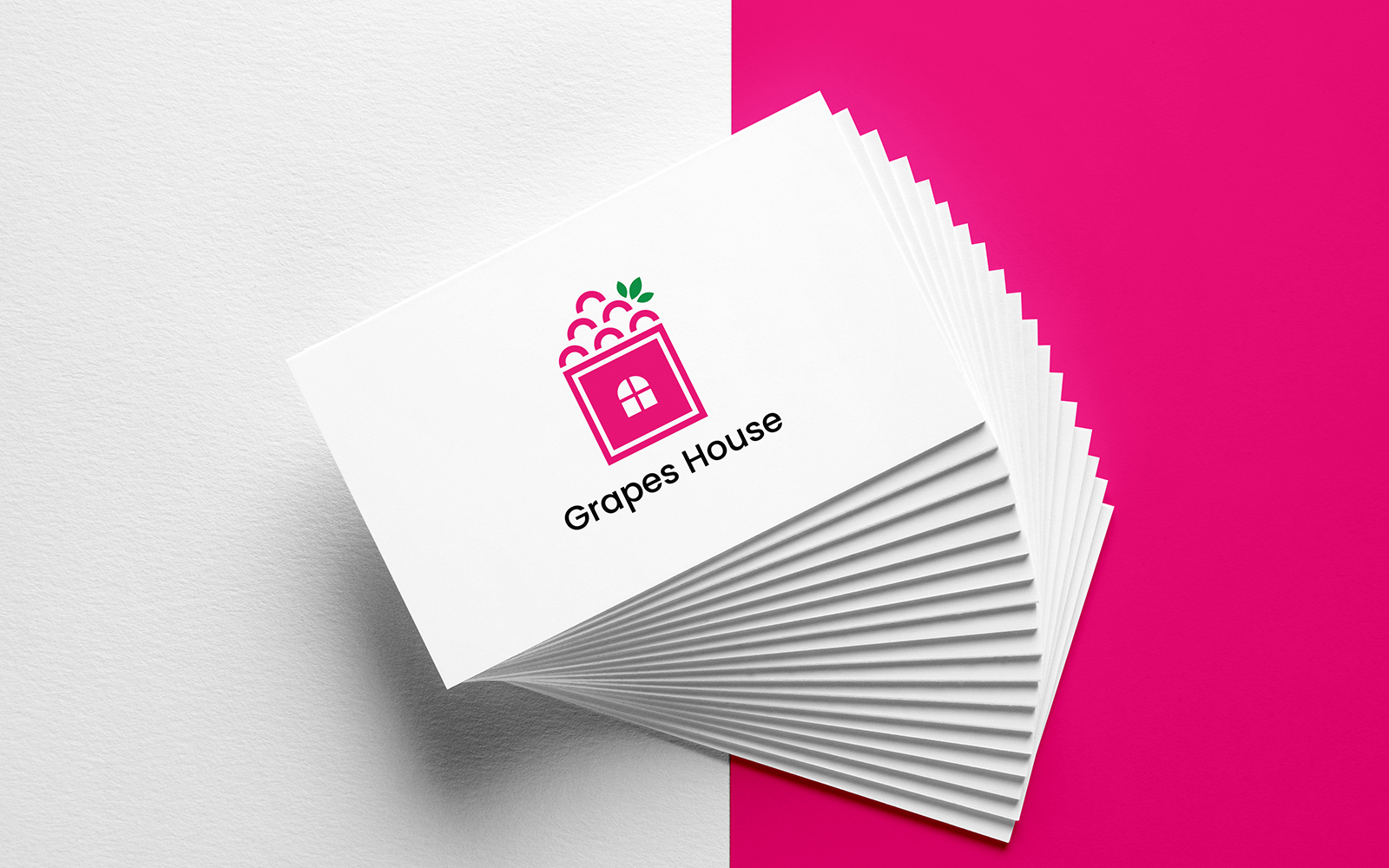 Grapes House Logo Design Template