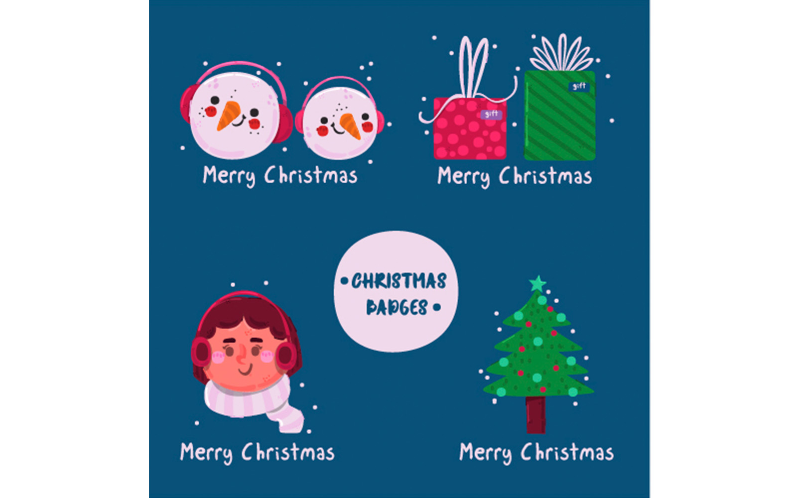 Christmas Badges Collection