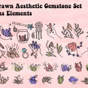 Aesthetic Hand Illustrations Templates 278848