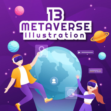 Virtual Reality Illustrations Templates 278856