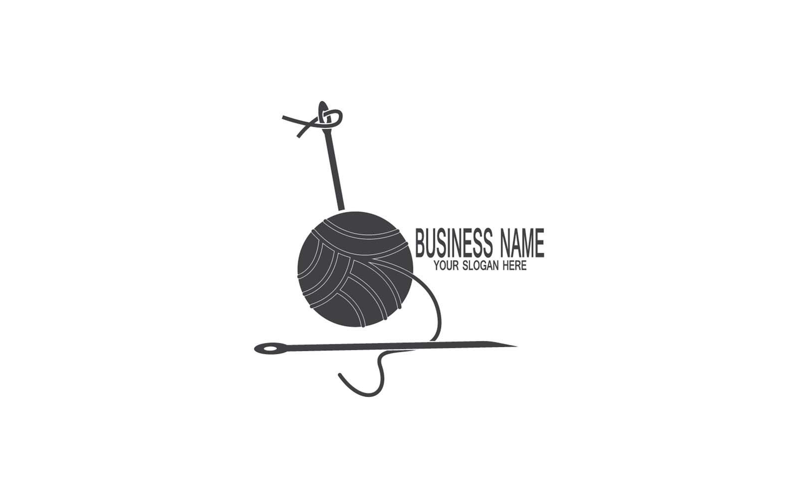 Black Needle Silhouette Creative Logo Vector 2
