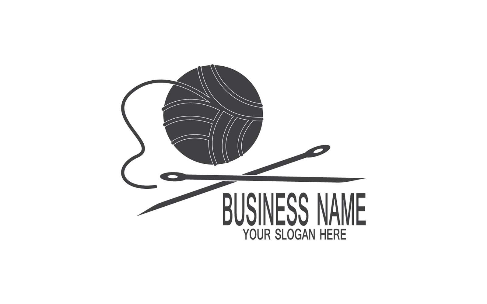 Black Needle Silhouette Creative Logo Vector 3