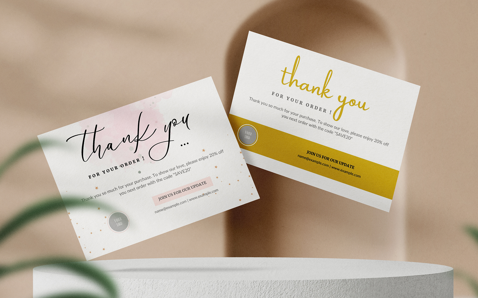 Minimalist Business Thank you Card