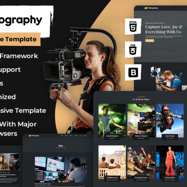 Photography Portfolio Responsive Website Templates 279003