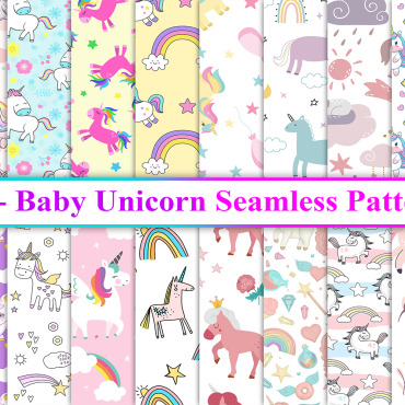 Unicorn Seamless Backgrounds 279085